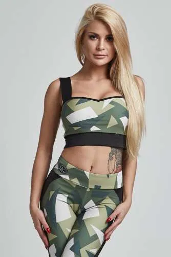 Gym Provocateur Top Brave Military Green